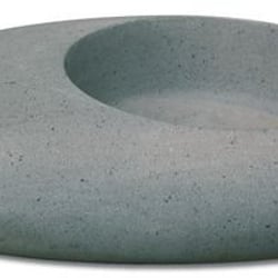 Vasque grise forme galet basalt 