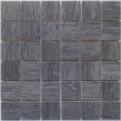 Malla Wood Anthracite - Mosaique imitation bois - grès cérame 29x29cm - unité 