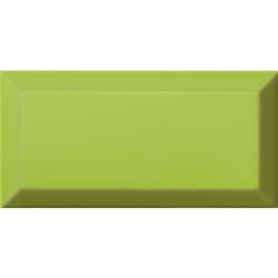 Carrelage Métro biseauté Verde brillant 10x20 cm - 1m² Ribesalbes