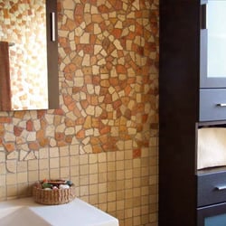 Mosaique Rocaplana - pierre rouge et beige 30x30 - boite de 0.72m² 