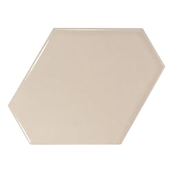 Carreau beige brillant 10.8x12.4cm SCALE BENZENE GREIGE - 23827 - 0.44m² 
