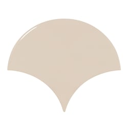Carreau beige brillant 10.6x12cm SCALE FAN GREIGE - 0.37m² 