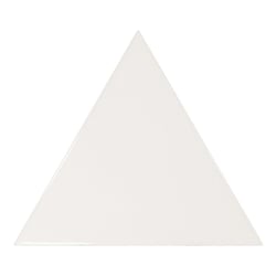 Carreau blanc brillant 10.8x12.4cm SCALE TRIANGOLO WHITE - 0.20m² 