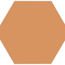 Tomette unie orange série dandelion MERAKI MOSTAZA BASE 19.8x22.8 cm - 0.84m² 