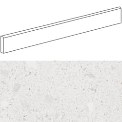 Plinthe style terrazzo granité blanc 9.4x80 cm MISCELA-R Nacar - 12ml 