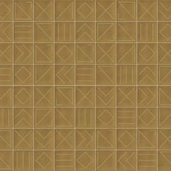 Faïence géométrique caramel/doré 23x33.5 NAGANO CARAMELO - 1m² 