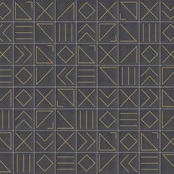 Faïence géométrique marron/doré 23x33.5 cm NAGANO MARENGO- 1m² 