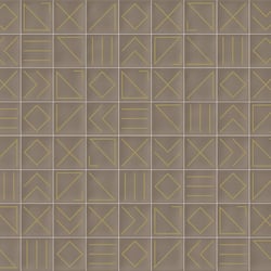 Faïence géométrique beige/doré 23x33.5 NAGANO NUEZ - 1m² 