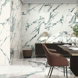 Carrelage imitation marbre BACILE TEAL PULIDO 60X120 - 1,44m² 