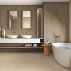 Faïence moderne grand format SERAIN TIVOL RECTIFIE CANELA 45X120 - 1,08 m² Coem ceramiche