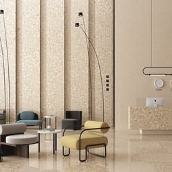 Carrelage imitation ciment et terrazzo NINOV MONA RECTIFIE BEIGE PULIDO 79'3X79'3 - 1,258 m² Mirage