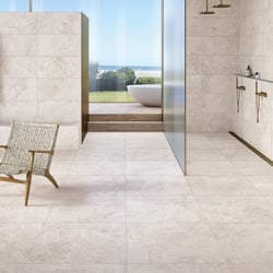 Carrelage imitation pierre OXNOR WHITE R10 - 40X80 - 1,28 m² 