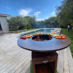 Barbecue BRASERO en acier corten - 100x100 cm 