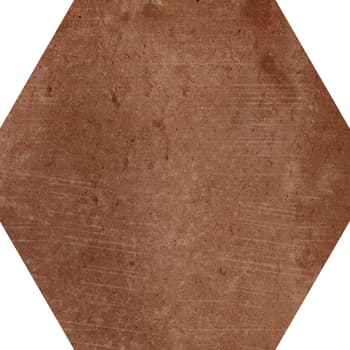 Carrelage couleur terre cuite CALLOT HEX BROWN - 15X17,3 - 0,86 m² 