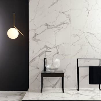 Carrelage effet marbre grand format ELEMENTS LUX CALACATTA LAPATTO - 120X120 - 1,44 m² 