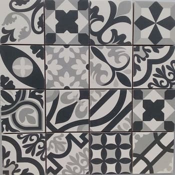 Lot de 3 m² - Malla Antan Black - Mosaique grès cérame - 3 m² 