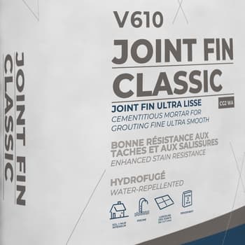 * Joint fin classic pour carrelage V610 BLANC - 25 kg VPI * promo 