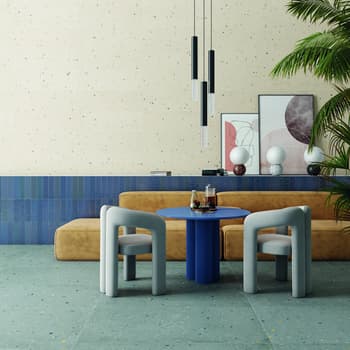 Faience grand format rectifiée style terrazzo TIMOR ARANDANO - 32X99 - 1,27 m² 