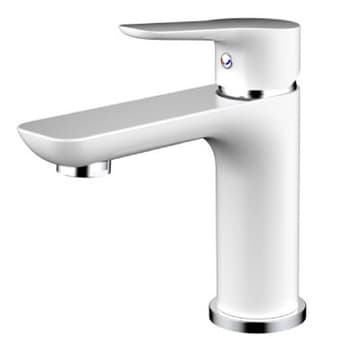 Mitigeur lavabo YREKA Blanc/Chromé 