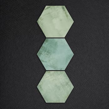 Tomette nuancée ORCHI AQUAMARINE - 28,5X33 - 1 m² 