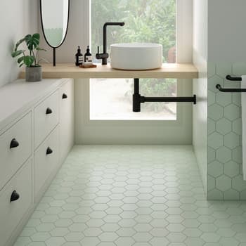 Carrelage hexagonal KROMATIKA MINT R10 - 11.6x10.1cm - 26468 - 0.43m² 