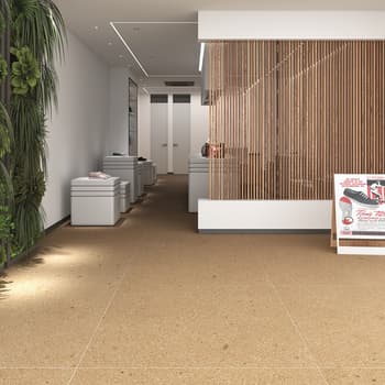 Carrelage grand format grès cérame imitation terrazzo GALBE MOSTAZA 80X80 - 1,28 m² 