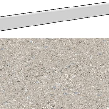 Plinthe aspect terrazzo JACEE CREMA  9,4X120- 1 Unité 