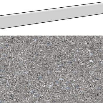 Plinthe aspect terrazzo JACEE GRIS  9,4X120- 1 Unité 