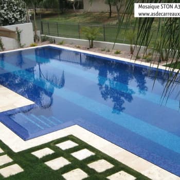 Mosaique piscine Bleu A33 20x20mm - 2.14m² 
