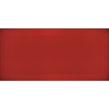 Carrelage Métro biseauté Rojo rouge brillant 10x20 cm - 1m² 
