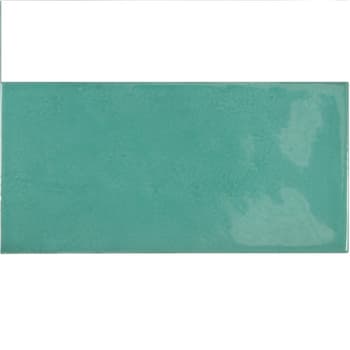 Faience effet zellige bleu turquoise 6.5x13.2 VILLAGE TEAL 25573 - 0.5 m² 