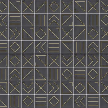 Faïence géométrique marron/doré 23x33.5 cm NAGANO MARENGO- 1m² 