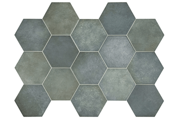 Carrelage hexagonal HOUDAN INDIGO 17,5x20 - 0,71 m²