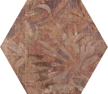 Carrelage couleur terre cuite CALLOT HEX DECOR - 15X17,3 - 0,86 m²