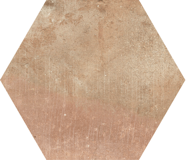 Carrelage couleur terre cuite CALLOT HEX TERRA - 15X17,3 - 0,86 m²