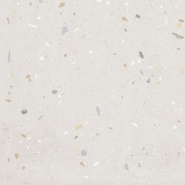 Carrelage Terrazzo blanc avec éclats multicolores 60x120 cm