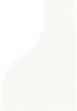 Faience pâte blanche effet vague CANNE WHITE - 8,3X12 - 0,48 m²