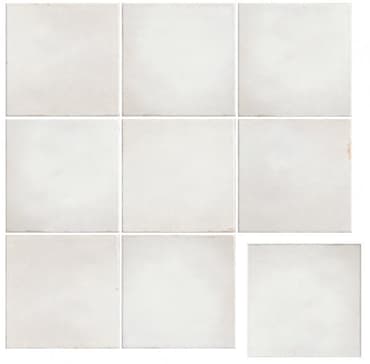 Lot de 2.31 m² - Carreau imitation zellige blanc 10x10 - 2.31 m²