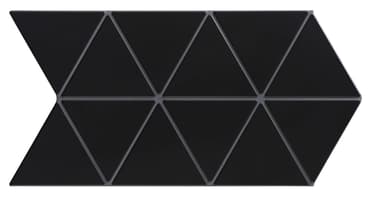Faience style triangulaire TRENTON BLACK - 48,5X28 - 0,94 m²