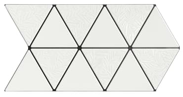 Faience style triangulaire TRENTON DECO SNOW - 48,5X28 - 0,94 m²
