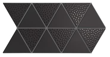 Faience style triangulaire TRENTON DECO BLACK - 48,5X28 - 0,94 m²