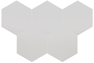 Carrelage hexagonal nuancé CHARLEY OXFORD GRAY UNI 17,5X20 - 0.71 m²