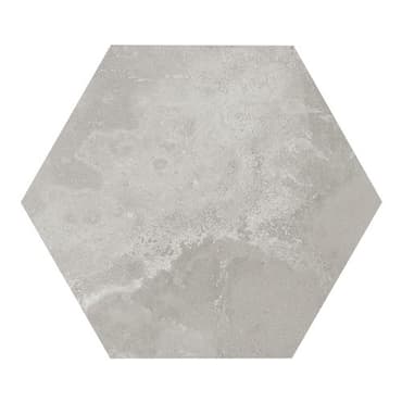 ECHANTILLON (taille variable) de Carrelage hexagonal gris 29.2x25.4cm URBAN HEXAGON SILVER 23514