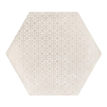 Carrelage hexagonal décor beige 29.2x25.4cm URBAN HEXAGON MÉLANGE NATURAL 23601 -   - Echantillon