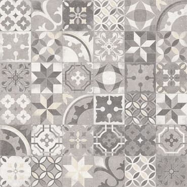 Carrelage en patchwork motif ancien 20x20 cm Berkane Multicolor -   - Echantillon