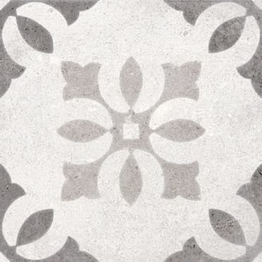 ECHANTILLON (taille variable) de Carrelage motif ancien 20x20 cm Pukao Blanco
