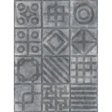 ECHANTILLON (taille variable) de Carrelage imitation ciment 20x20 cm Paulista Grafito anti-dérapant R13