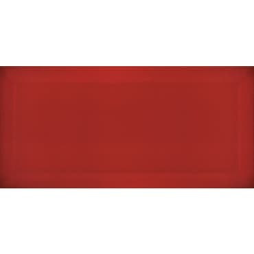 ECHANTILLON (taille variable) de Carrelage Métro biseauté Rojo rouge brillant 10x20 cm