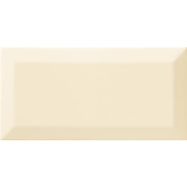 ECHANTILLON (taille variable) de Carrelage Métro biseauté beige brillant 10x20 cm