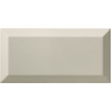 ECHANTILLON (taille variable) de Carrelage Métro biseauté gris clair brillant 10x20 cm